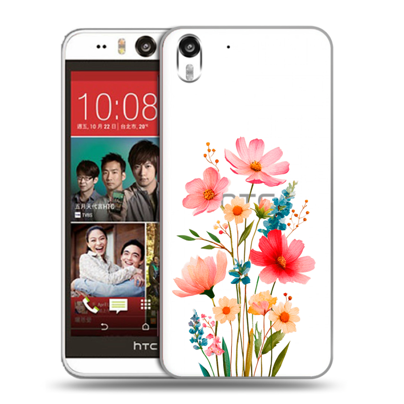 Пластиковый чехол на HTC Desire Eye с принтом Цветы Пластиковый чехол на HTC Desire Eye с принтом Цветы