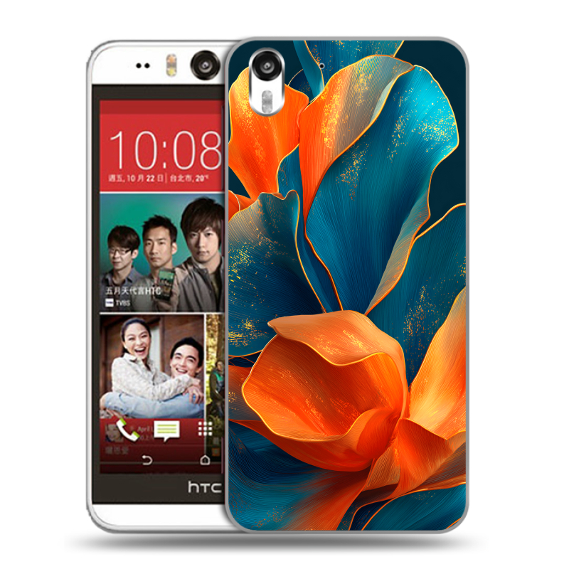 Пластиковый чехол на HTC Desire Eye с принтом Цветы Пластиковый чехол на HTC Desire Eye с принтом Цветы