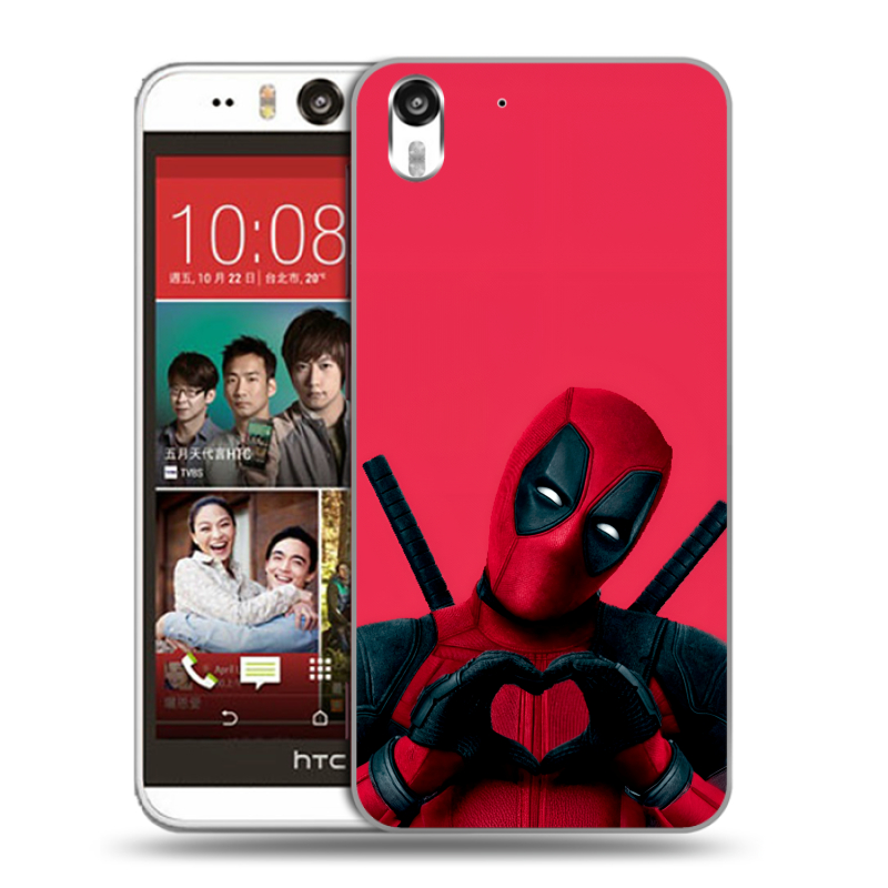 Пластиковый чехол на HTC Desire Eye с принтом Дедпул Deadpool Пластиковый чехол на HTC Desire Eye с принтом Дедпул Deadpool