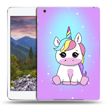 Силиконовый чехол на планшета Ipad Mini 3 с принтом Единорог