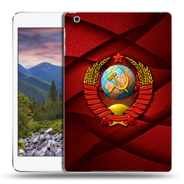Силиконовый чехол на планшета Ipad Mini 3 с принтом Герб СССР