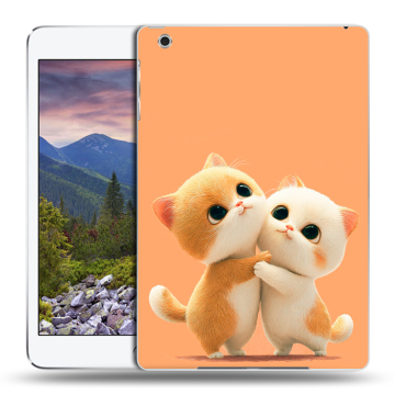 Силиконовый чехол на планшета Ipad Mini 3 с принтом Милые котики