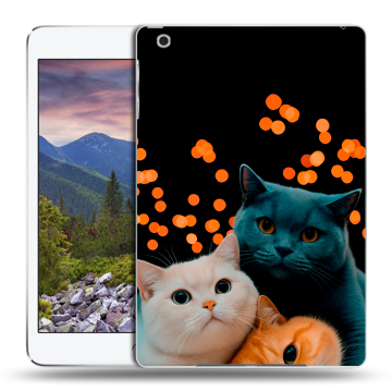 Силиконовый чехол на планшета Ipad Mini 3 с принтом Кошки