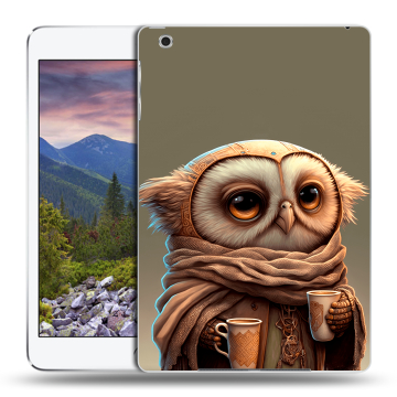 Силиконовый чехол на планшета Ipad Mini 3 с принтом Сова