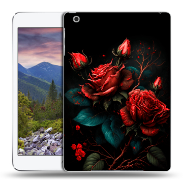 Силиконовый чехол на Ipad Mini 3 с принтом Розы красные Силиконовый чехол на Ipad Mini 3 с принтом Розы красные