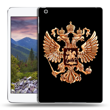 Силиконовый чехол на Ipad Mini 3 с принтом Герб России золотой Силиконовый чехол на Ipad Mini 3 с принтом Герб России золотой