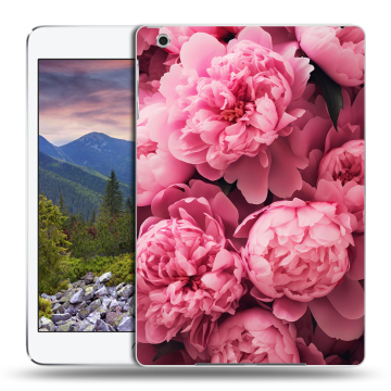 Силиконовый чехол на Ipad Mini 3 с принтом цветы пионы Силиконовый чехол на Ipad Mini 3 с принтом цветы пионы
