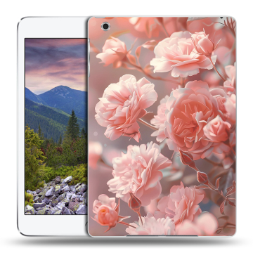 Силиконовый чехол на Ipad Mini 3 с принтом Розовые розы Силиконовый чехол на Ipad Mini 3 с принтом Розовые розы