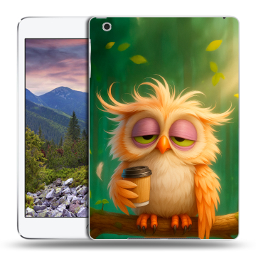 Силиконовый чехол на Ipad Mini 3 с принтом сова Силиконовый чехол на Ipad Mini 3 с принтом сова