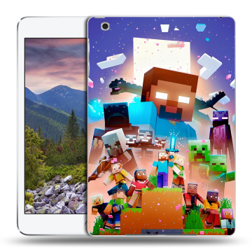 Силиконовый чехол на Ipad Mini 3 с принтом Майнкрафт Minecraft Силиконовый чехол на Ipad Mini 3 с принтом Майнкрафт Minecraft