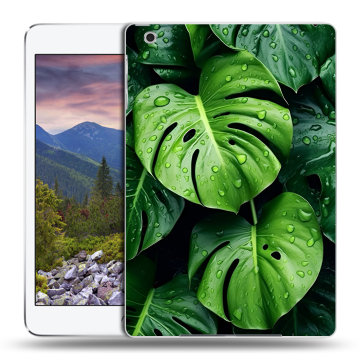 Силиконовый чехол на Ipad Mini 3 с принтом Листья Силиконовый чехол на Ipad Mini 3 с принтом Листья