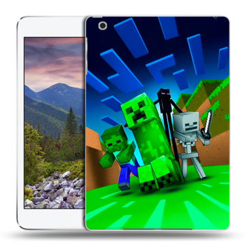 Силиконовый чехол на Ipad Mini 3 с принтом Майнкрафт Силиконовый чехол на Ipad Mini 3 с принтом Майнкрафт