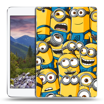 Силиконовый чехол на Ipad Mini 3 с принтом Миньоны Силиконовый чехол на Ipad Mini 3 с принтом Миньоны