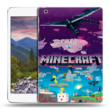 Силиконовый чехол на Ipad Mini 3 с принтом Майнкрафт Minecraft Силиконовый чехол на Ipad Mini 3 с принтом Майнкрафт Minecraft