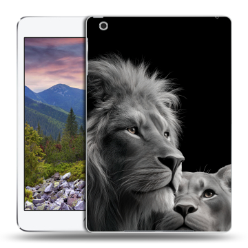 Силиконовый чехол на Ipad Mini 3 с принтом Лев кошки