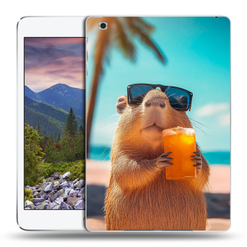 Силиконовый чехол на Ipad Mini 3 с принтом Капибара