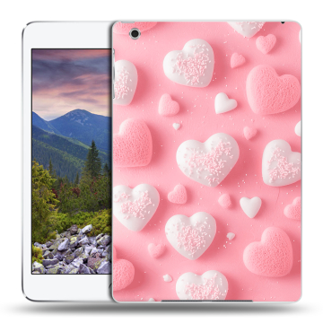 Силиконовый чехол на Ipad Mini 3 с принтом Сердечки Силиконовый чехол на Ipad Mini 3 с принтом Сердечки