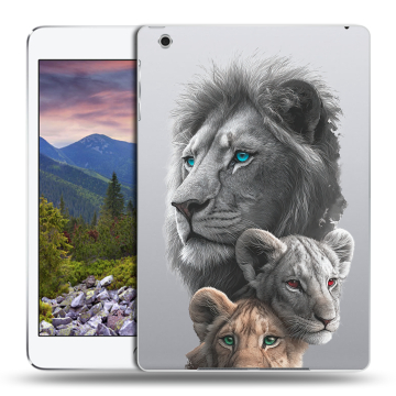 Силиконовый чехол на Ipad Mini 3 с принтом Львы