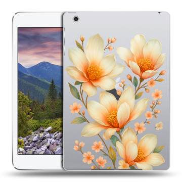 Силиконовый чехол на Ipad Mini 3 с принтом Цветы