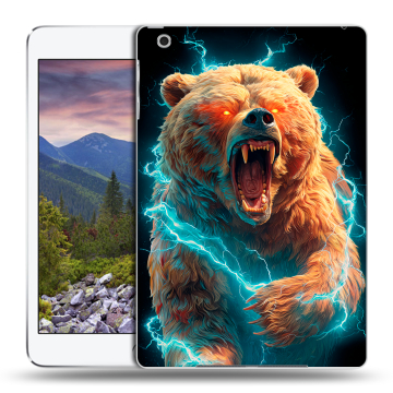 Силиконовый чехол на Ipad Mini 3 с принтом Медведь