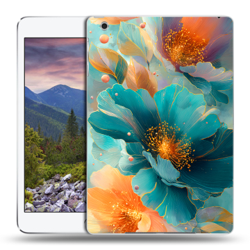 Силиконовый чехол на Ipad Mini 3 с принтом Цветы