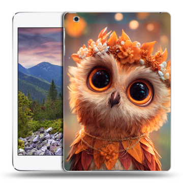 Силиконовый чехол на Ipad Mini 3 с принтом Милая сова