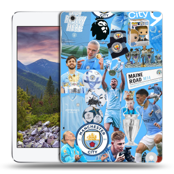 Силиконовый чехол на Ipad Mini 3 с принтом Man City Манчестер Сити
