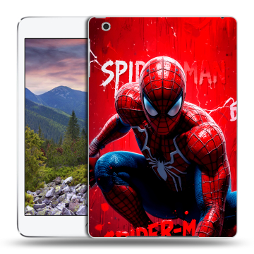 Силиконовый чехол на Ipad Mini 3 с принтом Spiderman Человек паук Силиконовый чехол на Ipad Mini 3 с принтом Spiderman Человек паук