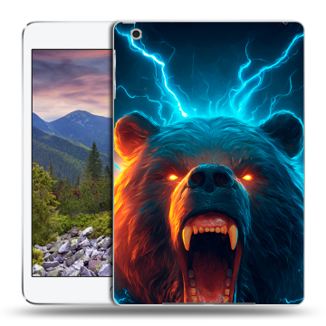 Силиконовый чехол на Ipad Mini 3 с принтом Медведь