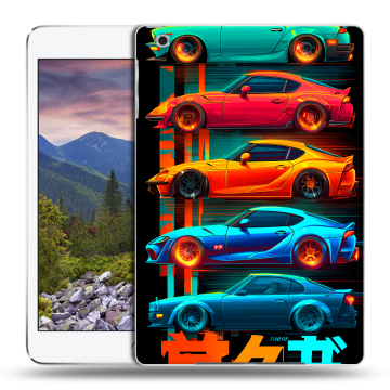 Силиконовый чехол на Ipad Mini 3 с принтом машины тачки