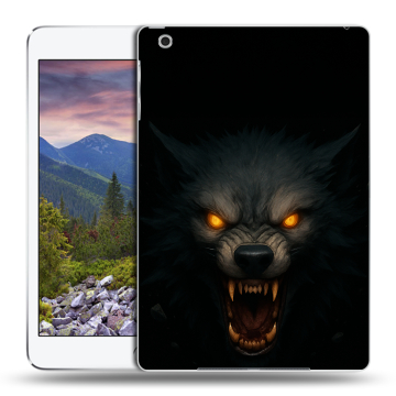 Силиконовый чехол на Ipad Mini 3 с принтом Волк