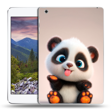 Силиконовый чехол на Ipad Mini 3 с принтом милая панда Силиконовый чехол на Ipad Mini 3 с принтом милая панда