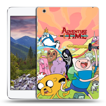 Силиконовый чехол на Ipad Mini 3 с принтом Adventure time Время приключений