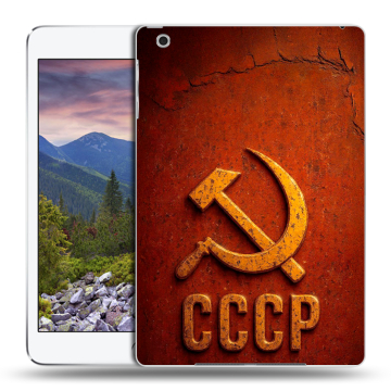 Силиконовый чехол на Ipad Mini 3 с принтом Флаг Герб СССР Силиконовый чехол на Ipad Mini 3 с принтом Флаг Герб СССР