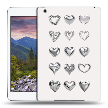 Силиконовый чехол на Ipad Mini 3 с принтом Y2K сердечки Силиконовый чехол на Ipad Mini 3 с принтом Y2K сердечки