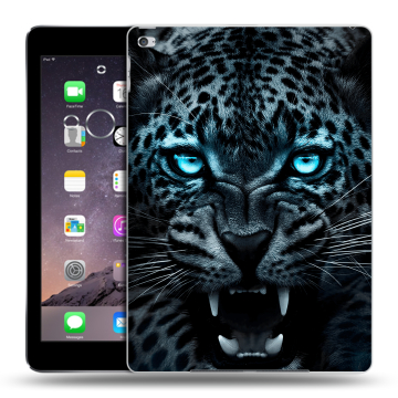 Силиконовый чехол на планшета Ipad Air 2 с принтом Темный леопард