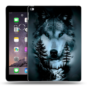 Силиконовый чехол на планшета Ipad Air 2 с принтом Лесной волк