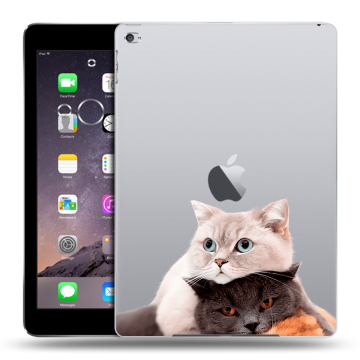 Силиконовый чехол на планшета Ipad Air 2 с принтом Кошки