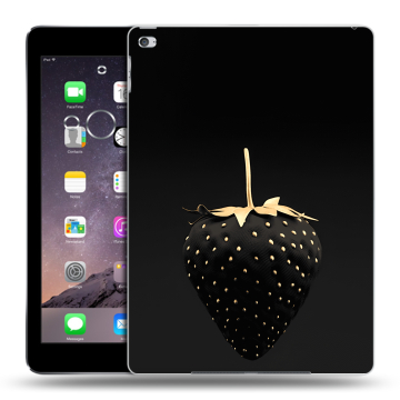 Силиконовый чехол на планшета Ipad Air 2 с принтом Черная клубника