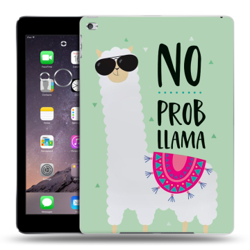 Силиконовый чехол на планшета Ipad Air 2 с принтом Лама