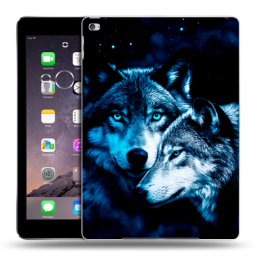 Силиконовый чехол на планшета Ipad Air 2 с принтом Волки