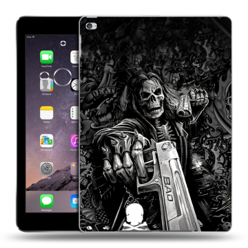 Силиконовый чехол на планшета Ipad Air 2 с принтом Скелет