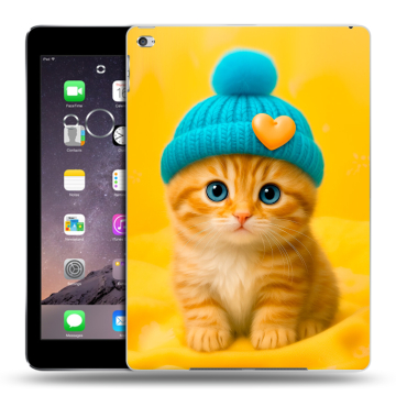 Силиконовый чехол на Ipad Air 2 с принтом Котенок в шапке