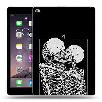 Силиконовый чехол на Ipad Air 2 с принтом Поцелуй скелетов