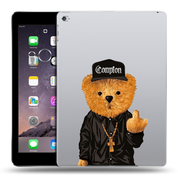 Силиконовый чехол на Ipad Air 2 с принтом Плюшевый медведь