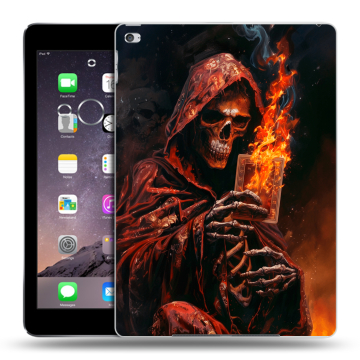 Силиконовый чехол на Ipad Air 2 с принтом Скелет и карты