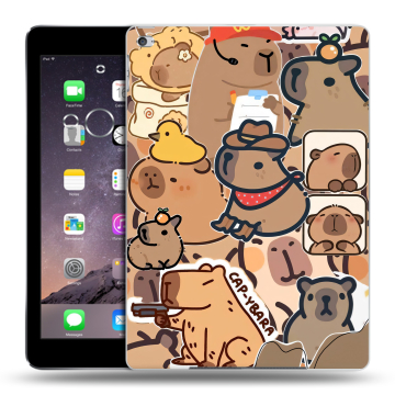 Силиконовый чехол на Ipad Air 2 с принтом капибара