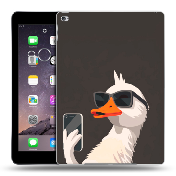 Силиконовый чехол на Ipad Air 2 с принтом утка в очках