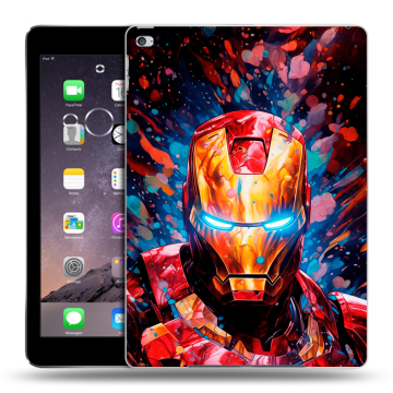 Силиконовый чехол на Ipad Air 2 с принтом Железный человек Ironman
