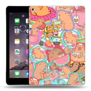 Силиконовый чехол на Ipad Air 2 с принтом капибары